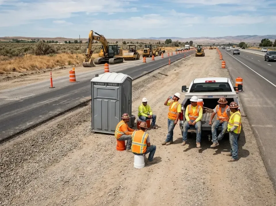 highway-road-construction-crew-007 — frequently asked questions, Porta Potty and Restroom Rentals in Moraga, CA